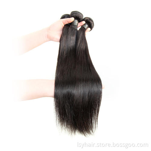 Straight Virgin Hair Weave Bundles With  Closures Frontal  Wish Shopping Online,perruque cheveux humain Human Hair